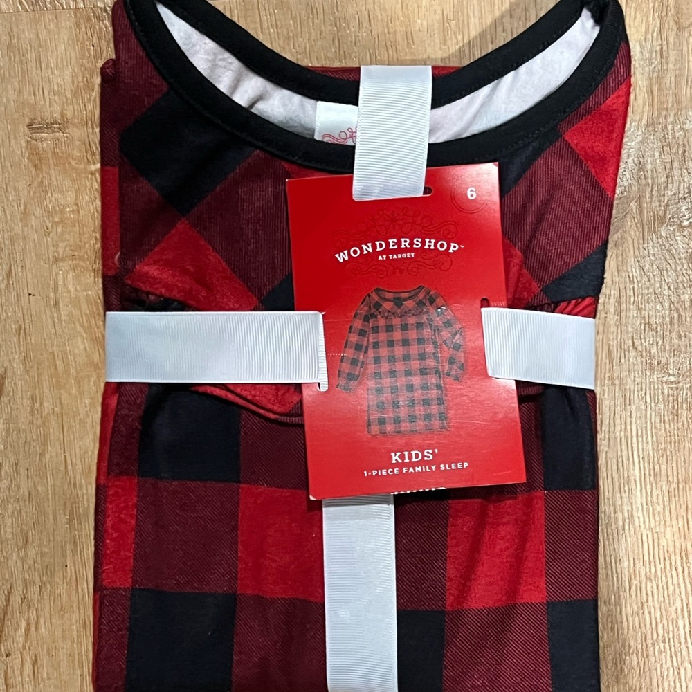 Wondershop Kids' Red and Black Checkered Sleepwear